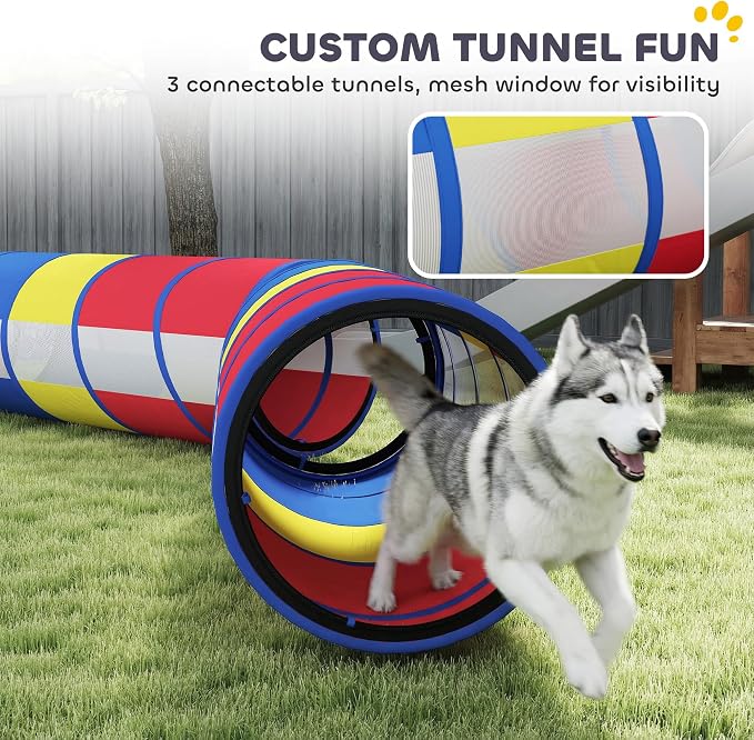 PawHut Dog Agility Training Equipment, 12-Piece Dog Obstacle Course - Image 5