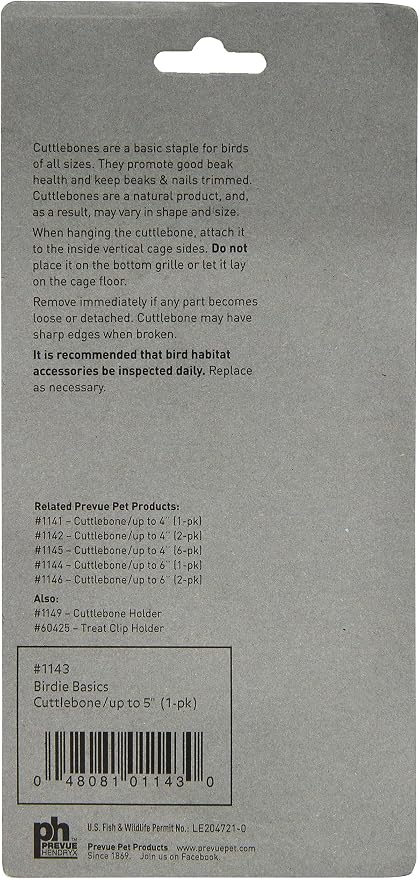 Prevue Pet Products Bpv1143 5-Inch Bird Cuttlebone - Image 2