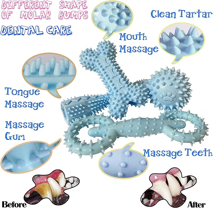 4 Pack Puppy Teething Toys 0-6 Months Puppy Chew Toys - Image 2