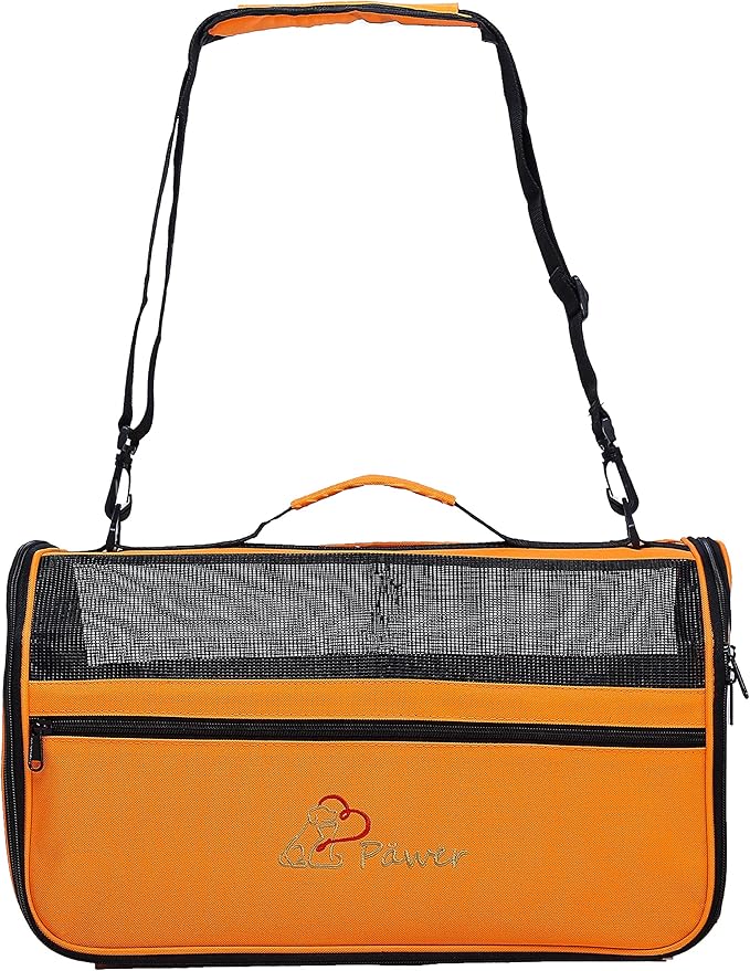 Pawer 18” x 10” x 10”Soft-Sided Foldable Airline Approved Pet Carrier by P%C3%84WER