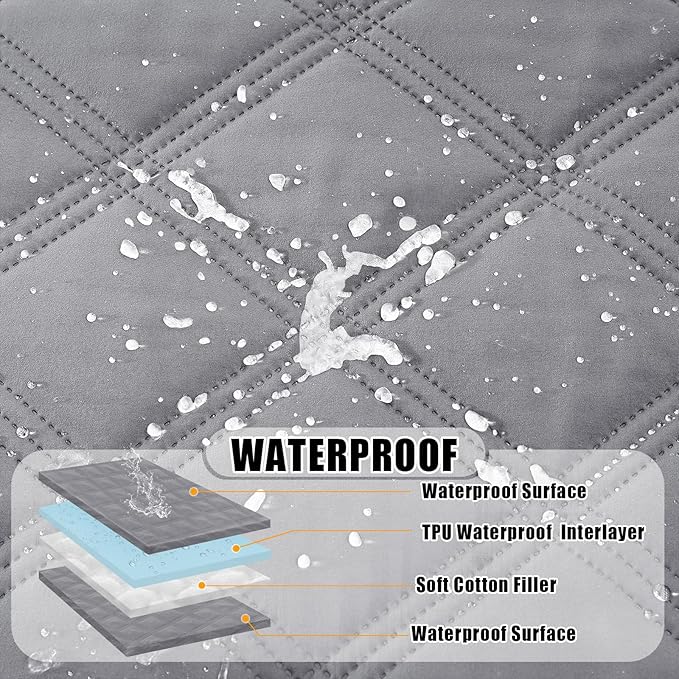 Smiry Waterproof Dog Bed Cover Blanket 40x80, Soft Reversible Pet Blanket - Image 2