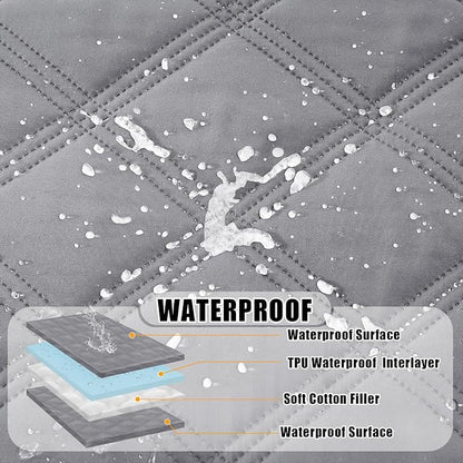 Smiry Waterproof Dog Bed Cover Blanket 40x70, Soft Reversible Pet Blanket - Image 2