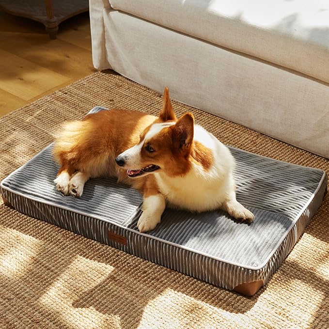 FUKUMARU Dog Bed, Thickened Corduroy Orthopedic Dog Beds - Image 8