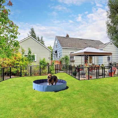 Yaheetech Dog Playpen Outdoor, 32 inch 32 Panels Dog Pen Indoor Heavy Duty - Image 2