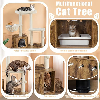 Yaheetech Litter Box Enclosure - Image 4