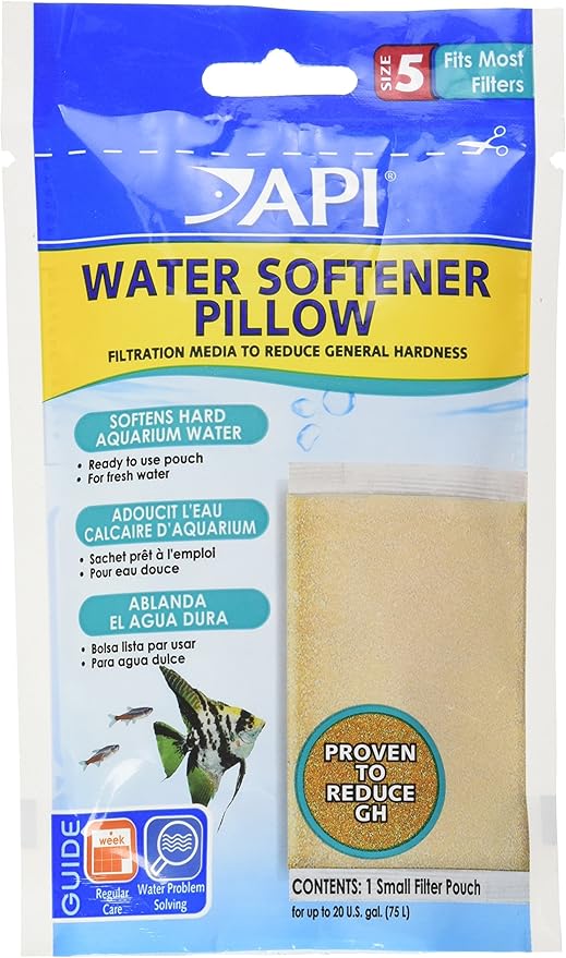 API WATER SOFTENER PILLOW Aquarium Canister Filter Filtration Pouch 1-Count Bag by API