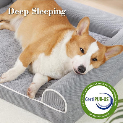 Orthopedic Dog Beds for Small Medium Dogs, Waterproof Lined Egg Crate Foam Pet - Image 3