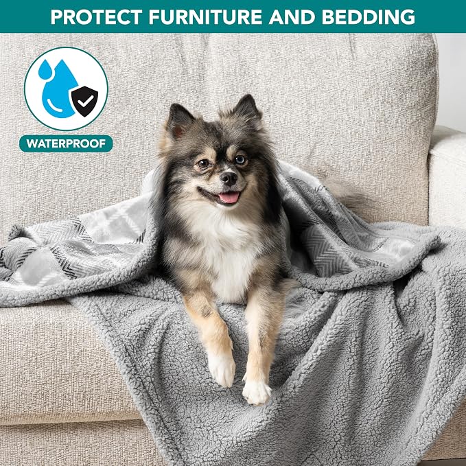 PetAmi Waterproof Dog Blanket for Small Medium Dog Puppy Cat Throw for Couch - Image 2
