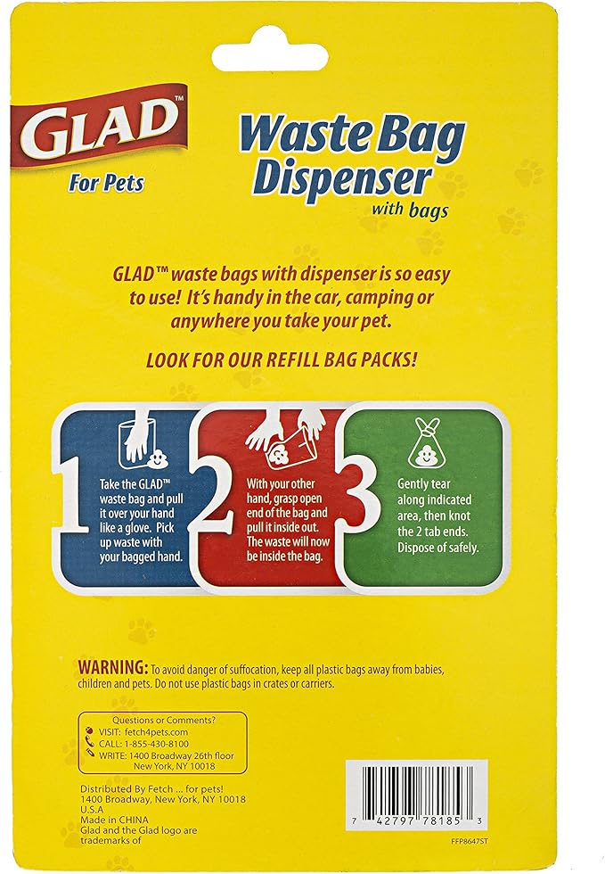 Glad for Pets Extra Large Unscented Heavy Duty Dog Waste Bags - Image 2