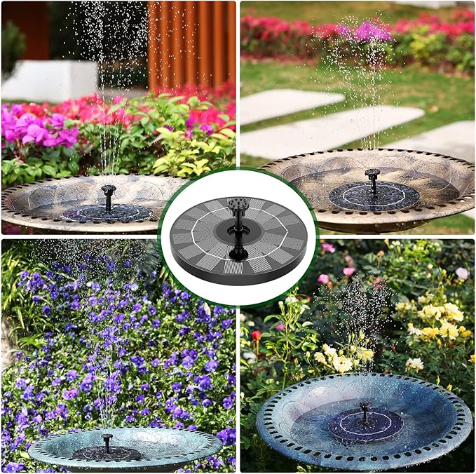 AISITIN Outdoor Solar Garden Fountain 3.5W Solar Pump Outdoor Pond - Image 9