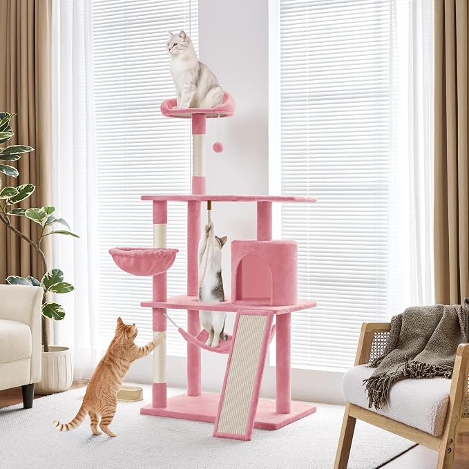 Yaheetech 63.5″ H Cat Tree, Cat Furniture - Image 9
