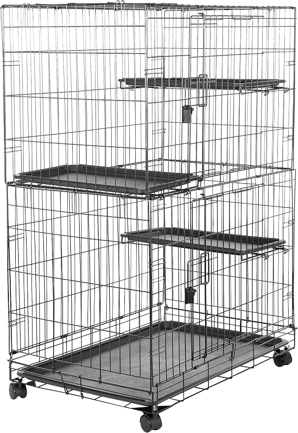 Amazon Basics Large 3-Tier Cat Cage Playpen by AmazonBasics