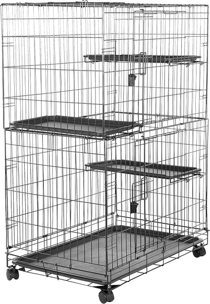 Amazon Basics Large 3-Tier Cat Cage Playpen by AmazonBasics