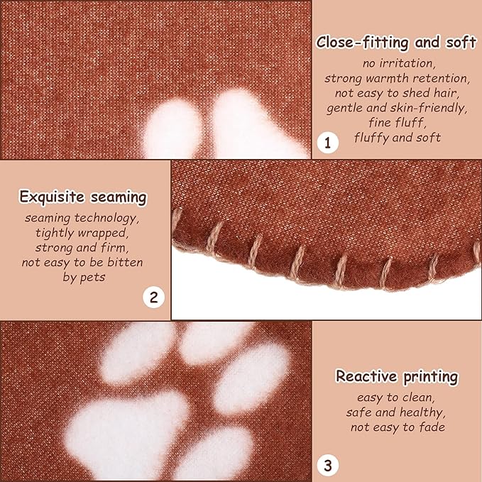 Tatuo 10 Pieces Pet Blankets - Image 3