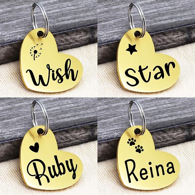 Ultra Joys Dog ID Tag, Custom Dog Tag Personalized Cat Tag, Pet ID Tag - Image 3