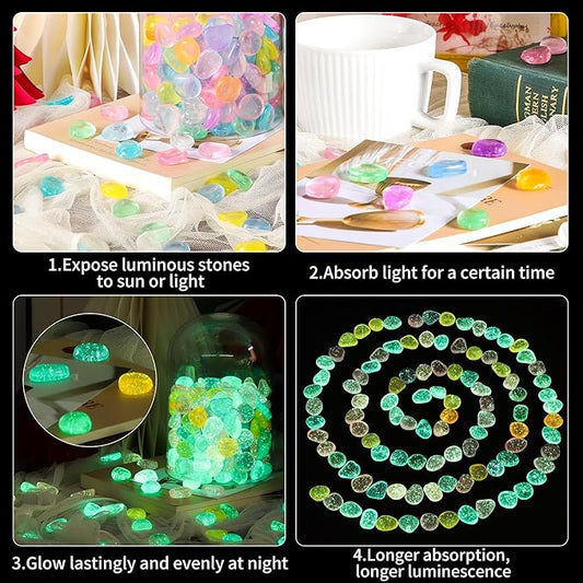 OSOPOLA 150 PCS Glow in The Dark Rocks - Image 2