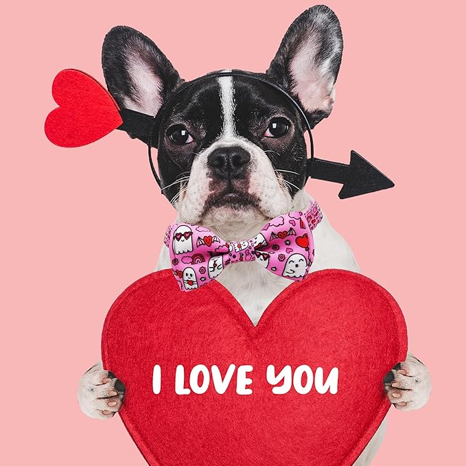 Valentine’s Day Dog Collar Adjustable Puppy Collar - Image 5