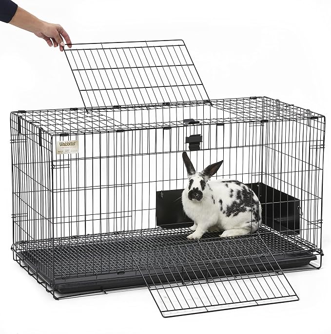 MidWest Homes for Pets Medium Wabbitat Rabbit Cage, Grid Mesh Floor, Removable - Image 7