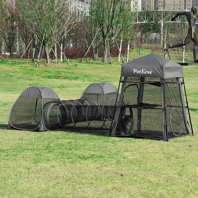 Catio Outdoor Cat Enclosure, 3-in-1 Extra Large Portable Cat Playpen - Image 6