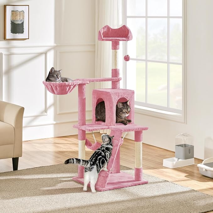 Yaheetech Cat Tree Tower for Indoor Kitten, Pet Furniture - Image 4