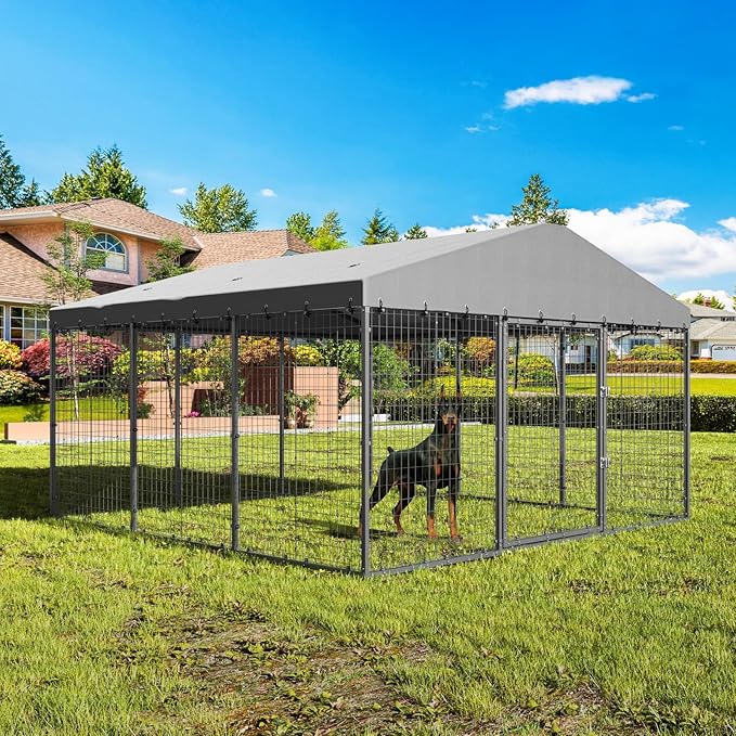 Gotland Dog Kennel Outdoor 10 x10 x6 FT, Dog Cage Outdoor - Image 9