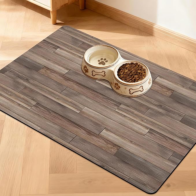 Pet Feeding Mat for Floors Waterproof Dog Mat for Food and Water Absorbent by Unknown