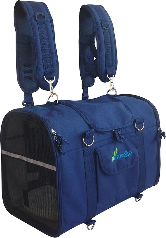 6 in 1 Sturdy pet Carrier Backpack & Front/Chest pet Carrier & Shoulder & pet by Natuvalle