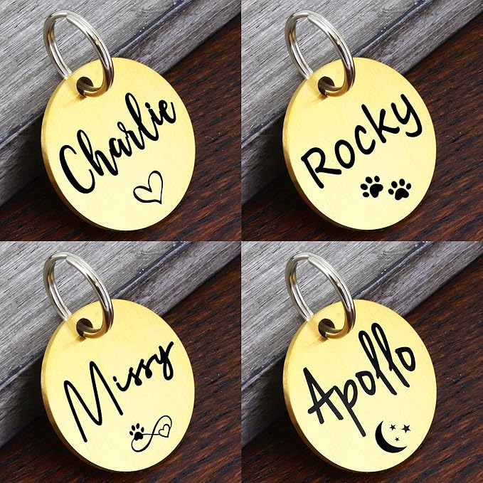 Ultra Joys Dog ID Tag, Custom Dog Tag Personalized Cat Tag, Pet ID Tag - Image 4