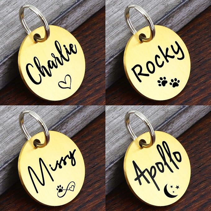 Ultra Joys Dog ID Tag, Custom Dog Tag Personalized Cat Tag, Pet ID Tag - Image 3