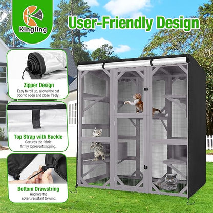 Kingling Outdoor Cat House Cover - Image 4