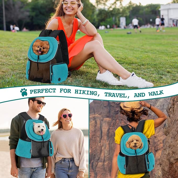 PetAmi Front Carrier Backpack, Ventilated Adjustable Pet Chest Carrier - Image 6