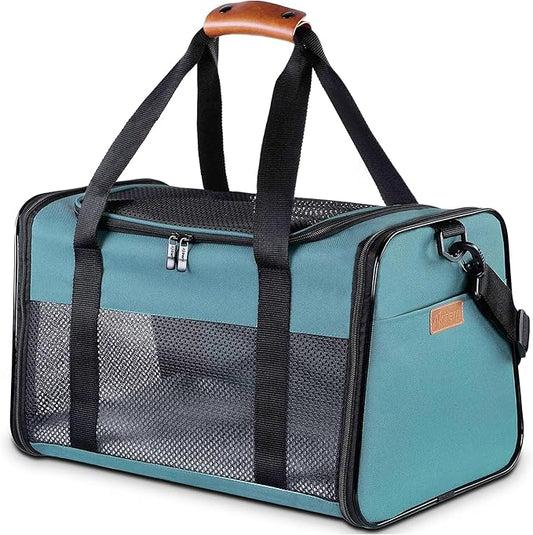 Cat Carrier - Portable Foldable Dog Pet Carrier, Soft-Sided Pet Bag up to 15 Lbs by Akinerri