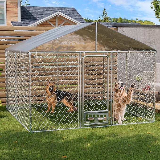 10×10×7 FT Outdoor Dog Kennel - Image 9
