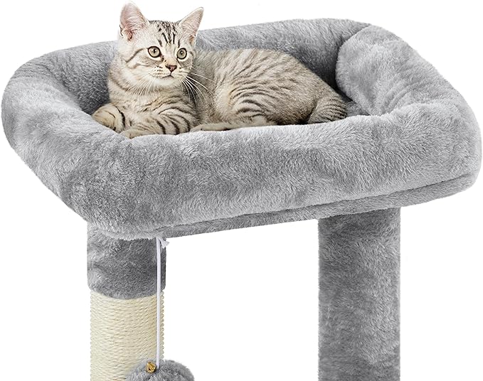 Topeakmart Cat Tree Tower for Indoor Cats, 34.5in Cat Activity Center - Image 5