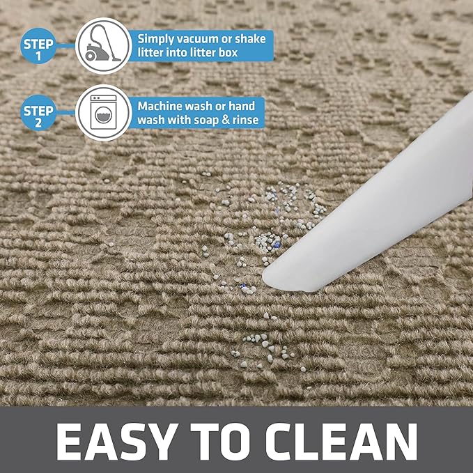 Drymate Cat Litter Box Mat, Litter Trapping Mat, Waterproof, Urine-Proof - Image 5