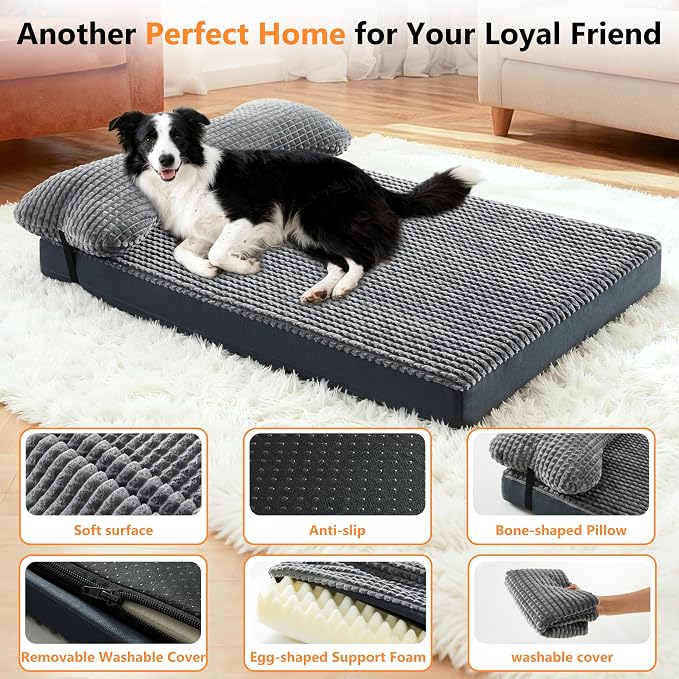 KISYYO Orthopedic XL Dog Beds for Extra Large Dogs - Image 7