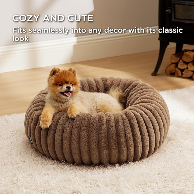 Bedsure ComfyFleece™ Donut Small Dog Bed - Image 4