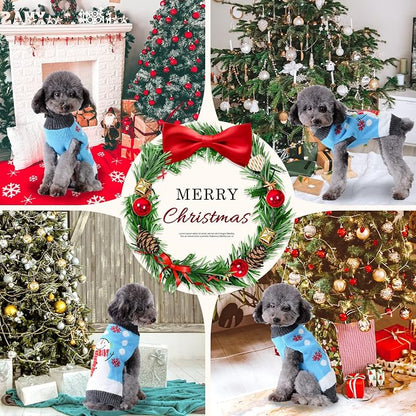 Pet Christmas Dog Sweaters Cute Animal Snowman Printed Puppy Xmas Costumes - Image 8
