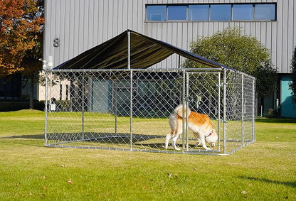 Outdoor Dog Enclosure Heavy Duty Dog Kennel House Mesh Dog Big Cage Pet Kennel - Image 7