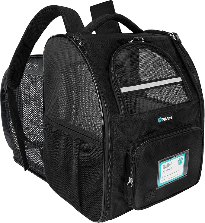 PetAmi Dog Cat Backpack Carrier, Expandable Pet Carrier Backpack by PetAmi