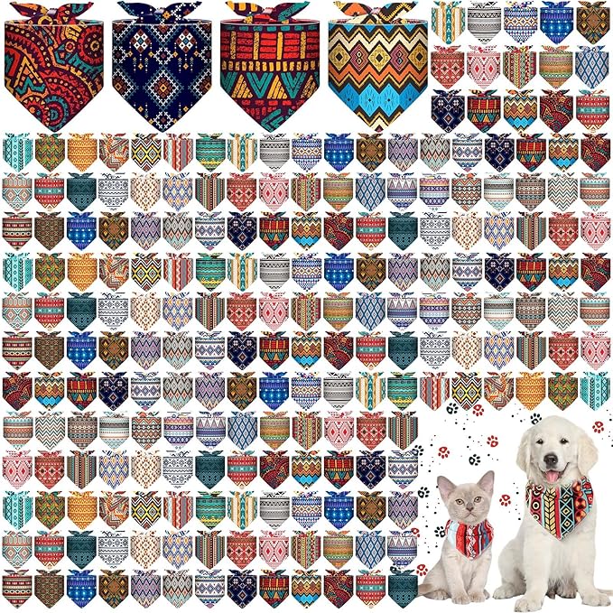 Amylove 120 Pcs St. Patrick's Day Dog Bandanas Bulk Holiday Triangle Dog Pack by Amylove