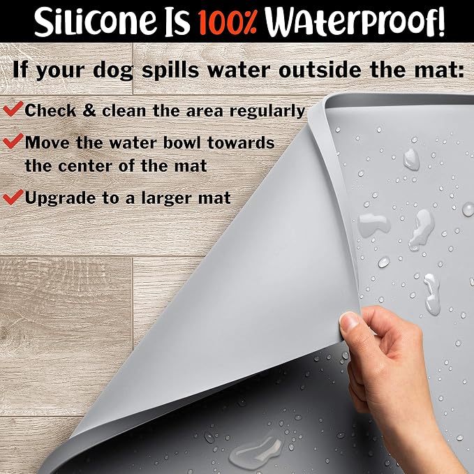DogBuddy Dog Food Mat – Waterproof Dog Bowl Mat - Image 8