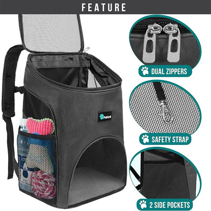 PetAmi Small Dogs and Cat Backpack Carrier, Airline Approved Pet Backpack - Image 3
