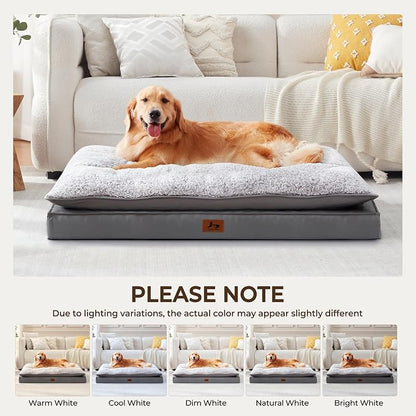 2-Pack XL Waterproof Dog Bed Large Size Dogs, Plush Cushion & Orthopedic - Image 9