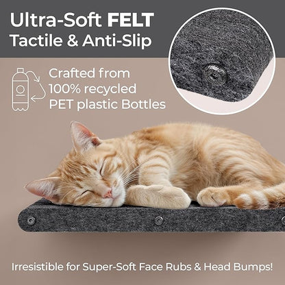 Wall Mounted Cat Perch Long Shelf by Pryde Pets - Image 2