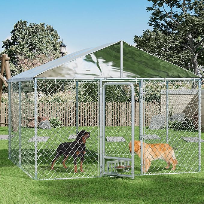10×10×7 FT Outdoor Dog Kennel by Dephet