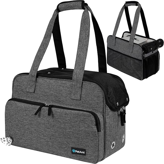 PetAmi Small Dog Purse Carrier, Soft-Sided Pet Carrier Bag by PetAmi