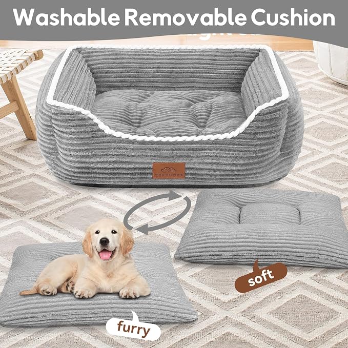 Orthopedic Dog Bed for Medium Dogs, Dog Sofa Beds Supportive Foam Pet Couch Bed - Image 4