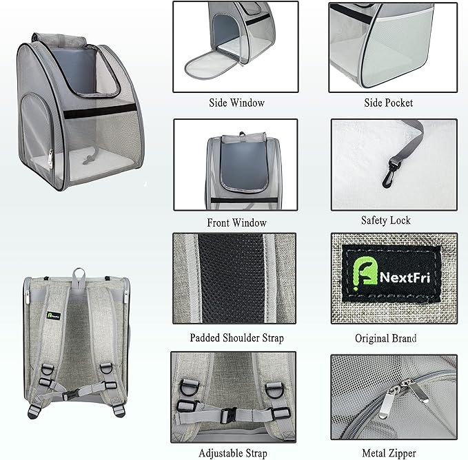 Pet Carrier Backpack, Ventilated and Breathable - Image 4