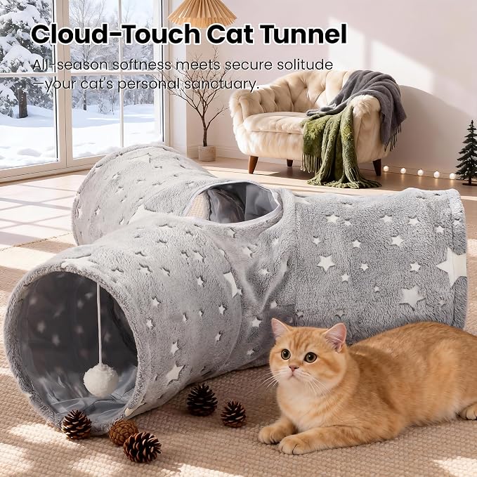 Tempcore 3-Way Collapsible Cat Tunnel Toy - Image 4